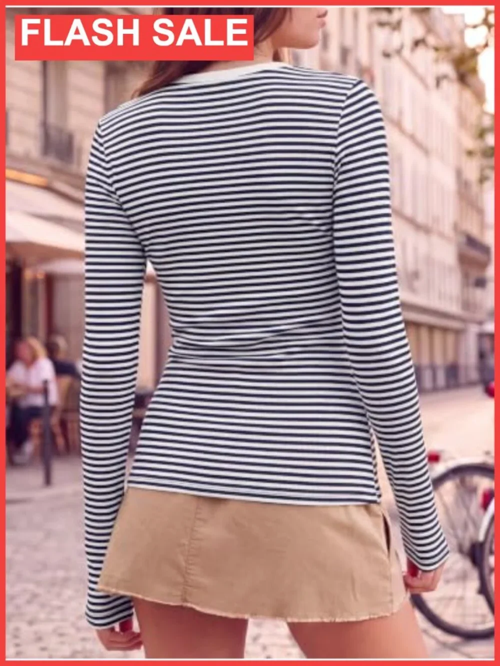 Women Ribbed Long Sleeve Slim Fit Crewneck T-Shirt Casual Work Top